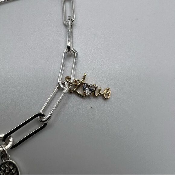 Believe by Brilliance 14KT Gold Flash Plated Cubic Zirconia Family Bracelet - Picture 4 of 6